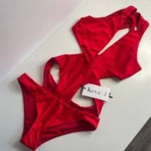 NWT Keva J swimsuit in Red size Medium